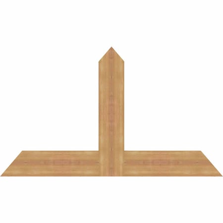 Ekena Millwork Portland Timber Gable Bracket, Western Red Cedar, 48"W x 28"H x 1 1/2"D x 5 1/2"F, 14/12 Pitch GBW048X28X0206POR00SWR